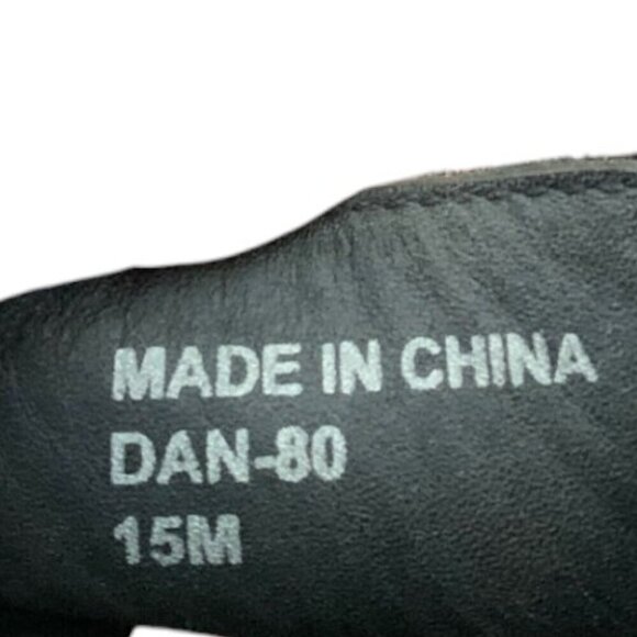 Donald J Pliner Men's Black Pebble Leather Slide Sandals Size 15 - Picture 9 of 9